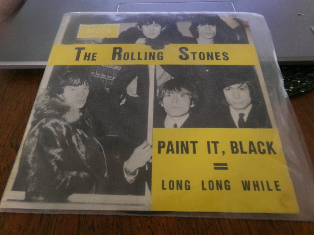 The Rolling Stones – Paint It, Black / Long Long While -1966, Ophalen of Verzenden, Gebruikt, Pop