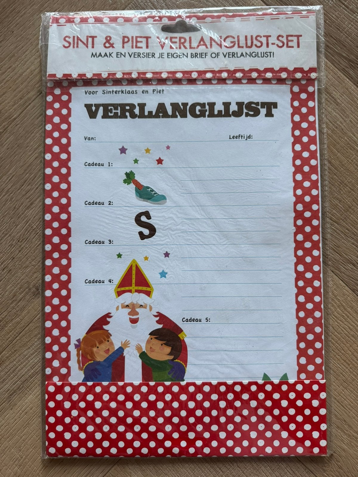 Nieuw Sint & Piet verlanglijstjes, Diversen, Sinterklaas, Ophalen of Verzenden, Nieuw