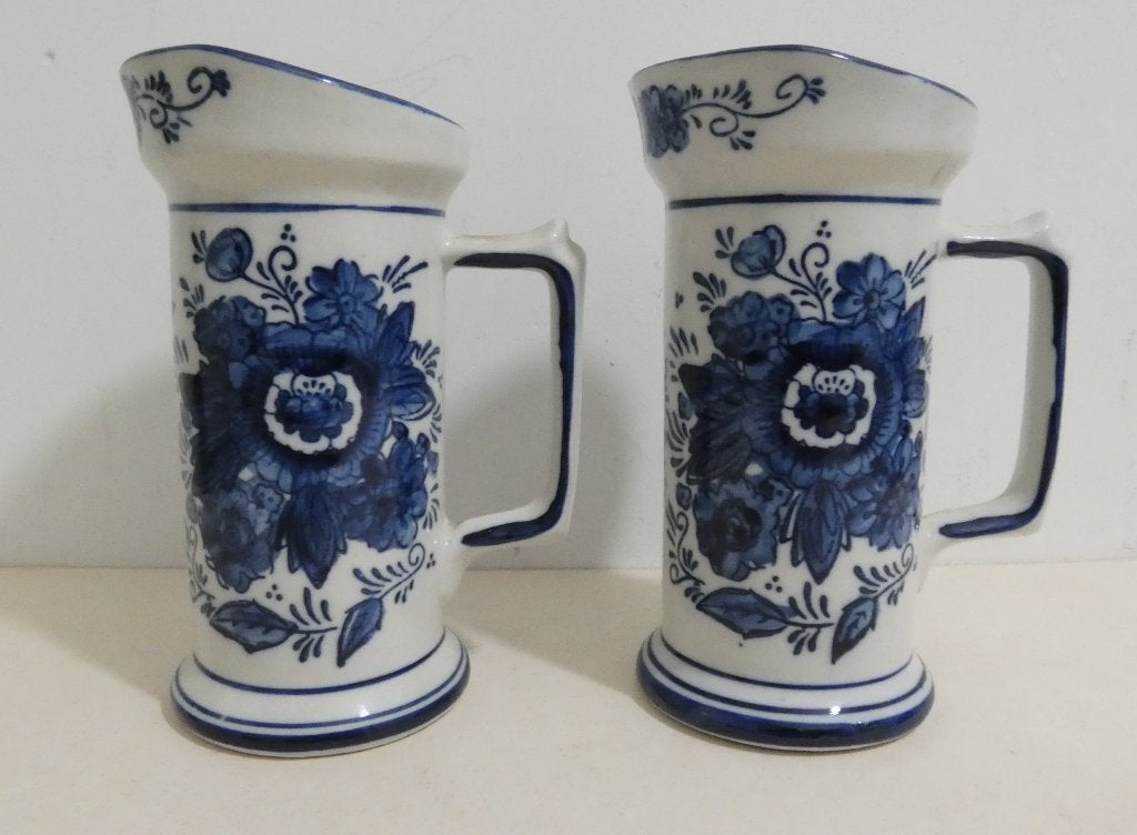 2x Delftsblauw kannetjes of bierpullen [640], Antiek en Kunst, Ophalen of Verzenden