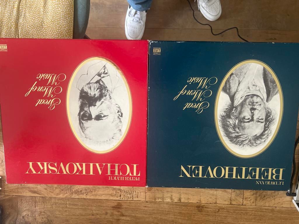 2 LP Boxsets: Tchaikovsky & Beethoven - Great Men of Music, Cd's en Dvd's, Vinyl | Klassiek, Ophalen, Gebruikt, Romantiek, 12 inch