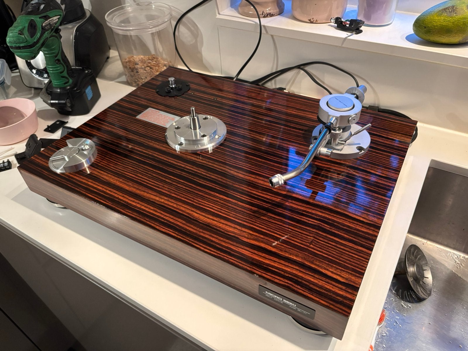 Micro Seiki BL-71 snaaraangedreven high end draaitafel, Ophalen of Verzenden, Zo goed als nieuw, Overige merken
