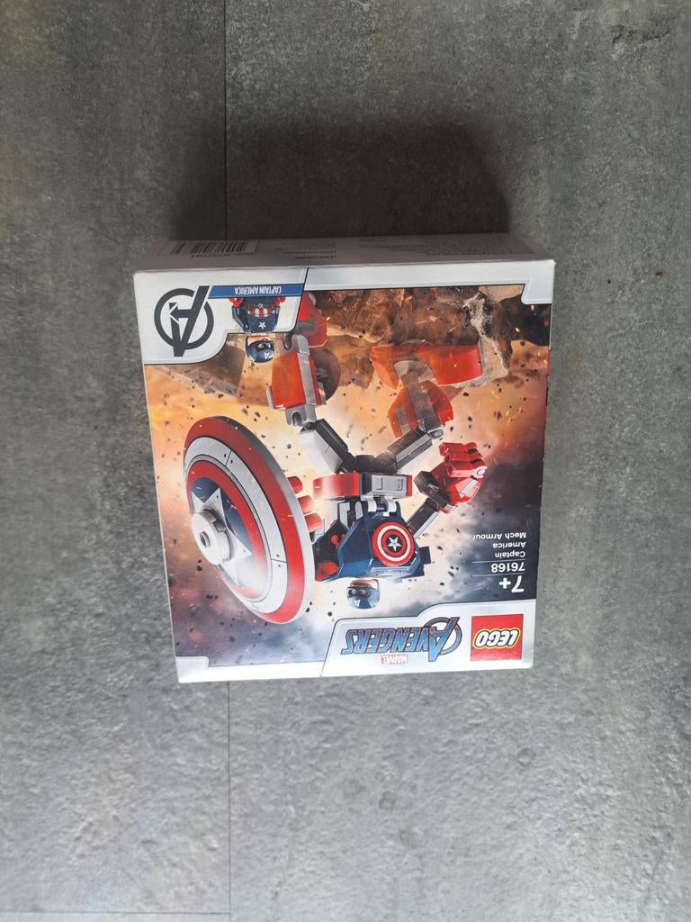 LEGO Marvel Avengers Captain America Mech Armor 76168, Marvel, Lego, Ophalen of Verzenden, Zo goed als nieuw