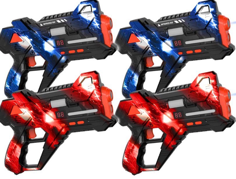 Lasergame set 12 stuks te huur met 2 vliegende drone ufos, Ophalen, Zo goed als nieuw, Overige