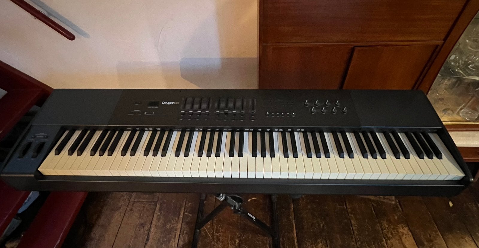 M-Audio Oxygen 88 gewogen toetsen master keyboard, compleet, Muziek en Instrumenten, Midi-apparatuur, Ophalen, Zo goed als nieuw