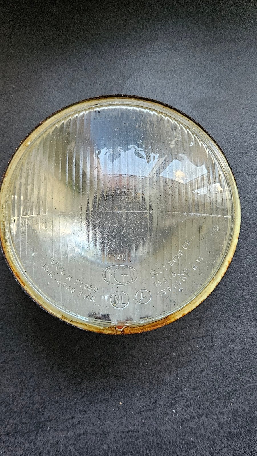 CEV koplamp unit, origineel glas 14cm, Ophalen of Verzenden, Gebruikt, Koplamp