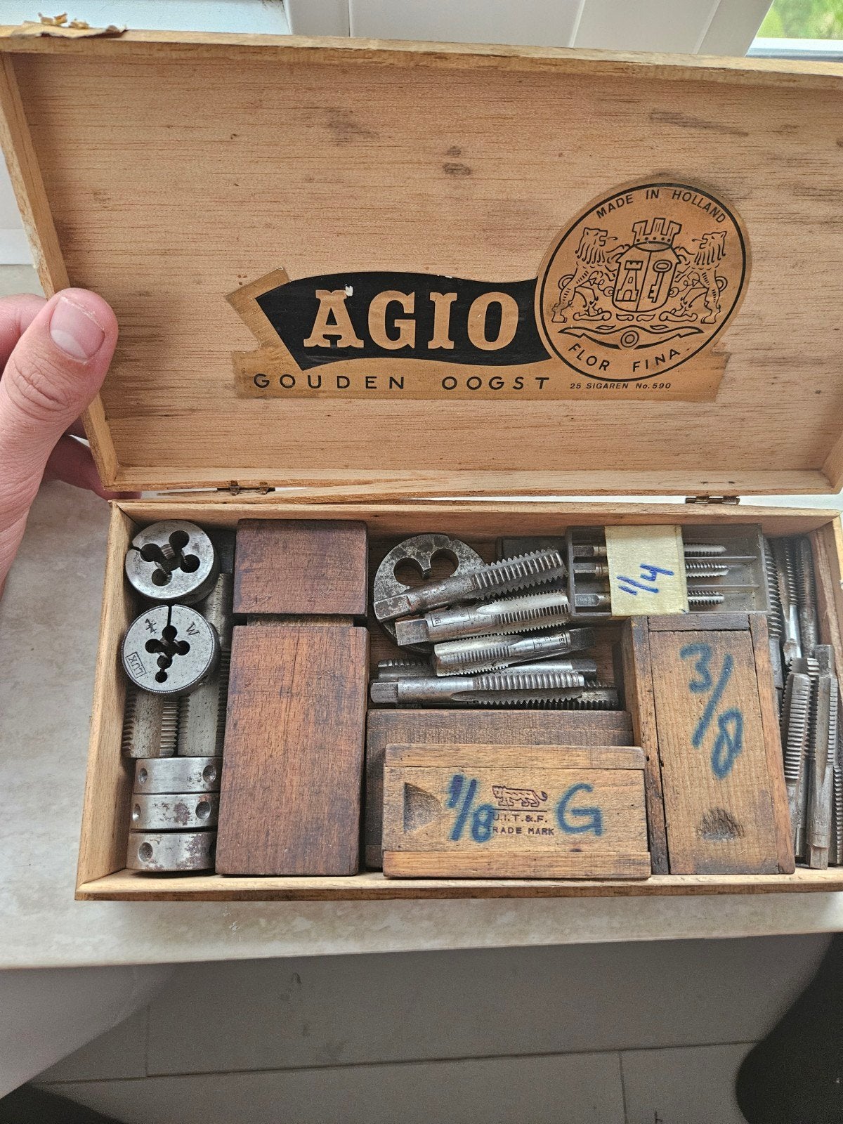 Agio Gouden Oogst Engelse Draad Tap- en Snijset, Ophalen of Verzenden