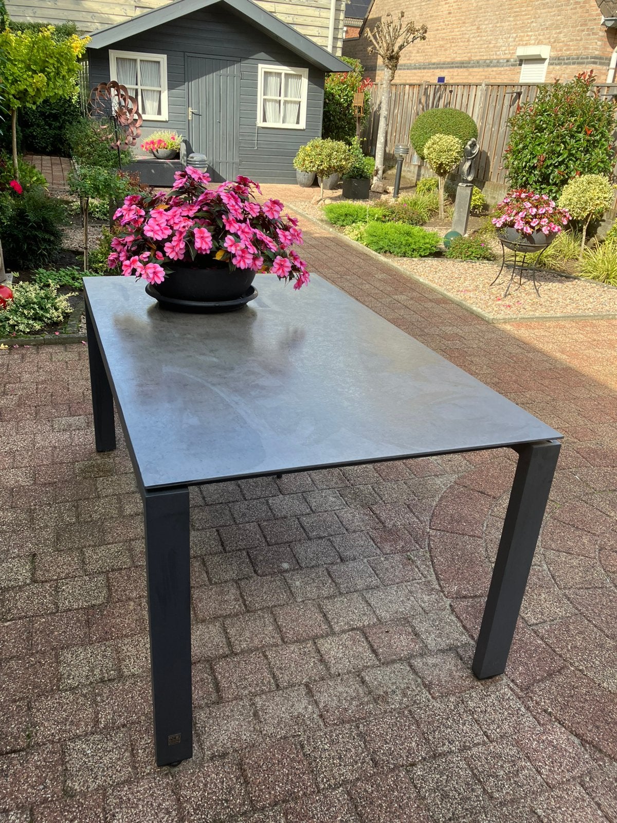 Tuin tafel, Ophalen of Verzenden, Zo goed als nieuw, Rechthoekig