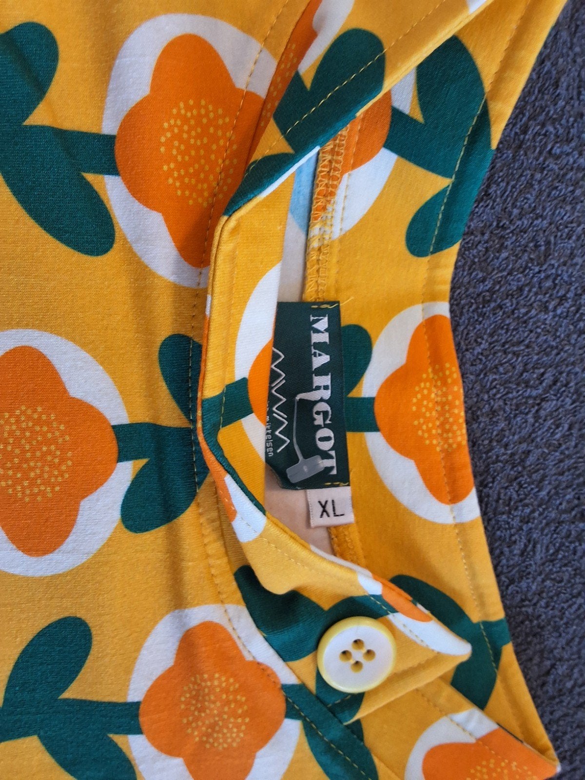 Nieuwe jurk van  Margot MWM maat xl geel, oranje, wit, groen, Geel, Maat 46/48 (XL) of groter, Nieuw, Ophalen of Verzenden