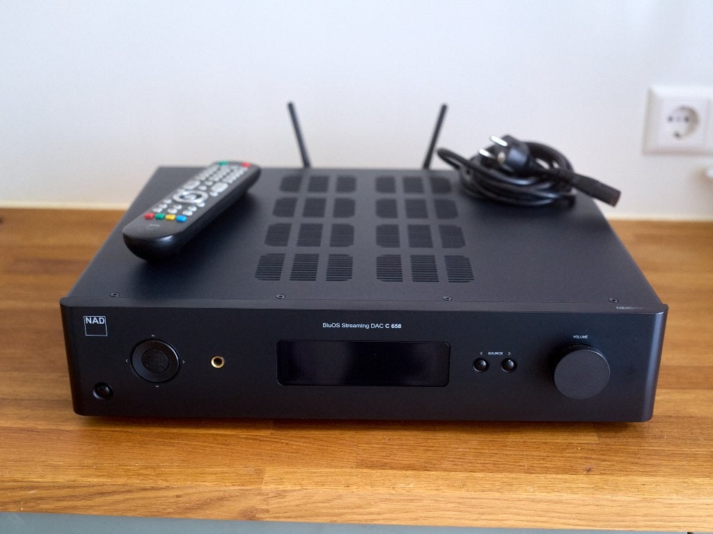NAD C658 BluOS Streaming DAC, Audio, Tv en Foto, Versterkers en Receivers, Ophalen of Verzenden, Zo goed als nieuw, Minder dan 60 watt