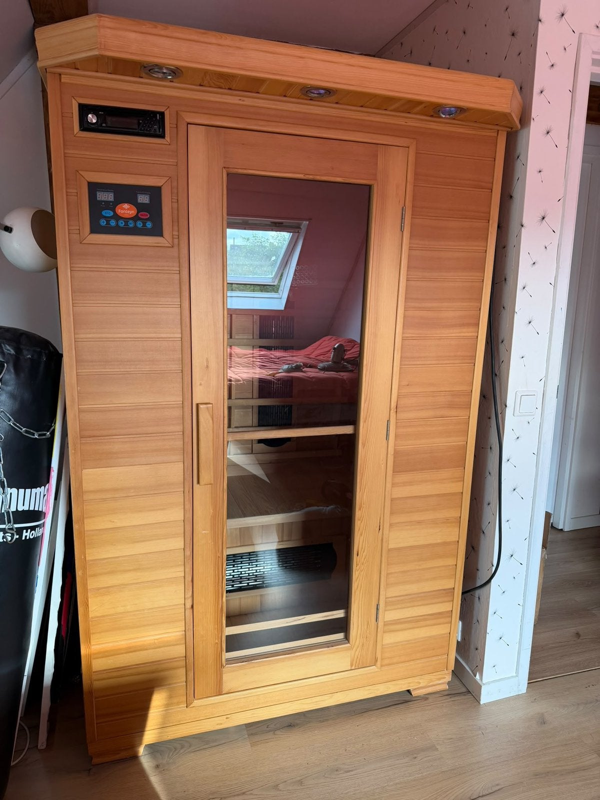 Infrarood sauna Fonteyn spas Ivar, Sport en Fitness, Ophalen, Zo goed als nieuw, Infrarood, Complete sauna