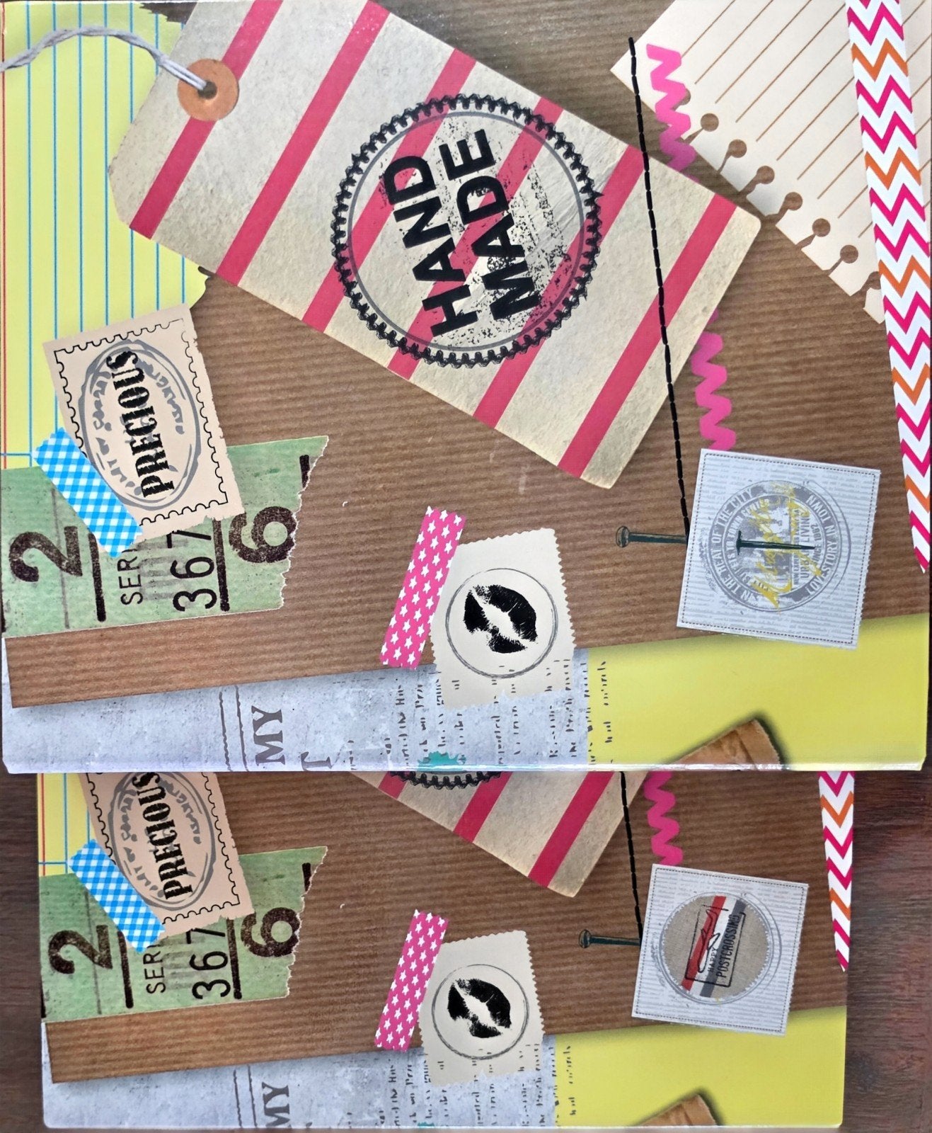 2 A4 formaat klappers, 23-rings, 'Hand Made' design, Diversen, Ophalen, Gebruikt