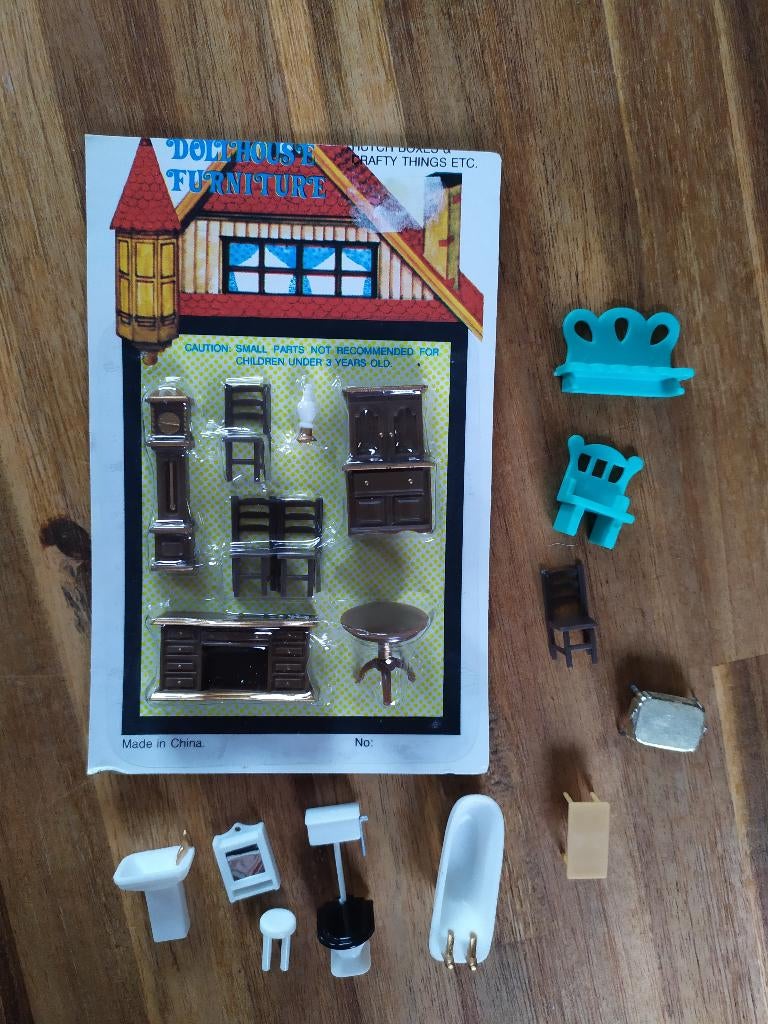 Poppenhuis meubels miniatuur meubeltjes, Verzamelen, Poppenhuizen en Toebehoren, Zo goed als nieuw, Poppenhuis, Ophalen of Verzenden