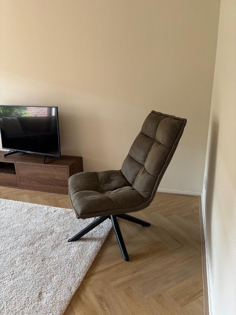 Fauteuil Stoel Lucas (Leen Bakker), Huis en Inrichting, Ophalen, 75 tot 100 cm, Zo goed als nieuw, Stof