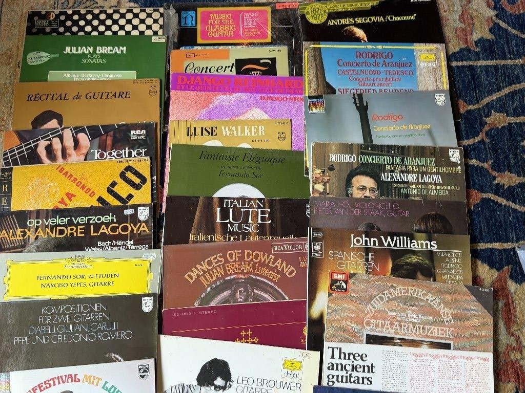 1 partij met 28 vintage gitaar LP's, Ophalen, Gebruikt, Solid body, Overige merken