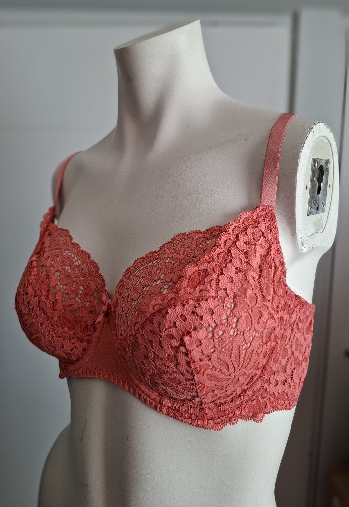 Hunkemöller BH Abrikoos Kant 85D - Zeer Goede Staat, Hunkermoller, Ophalen of Verzenden, Overige kleuren, BH