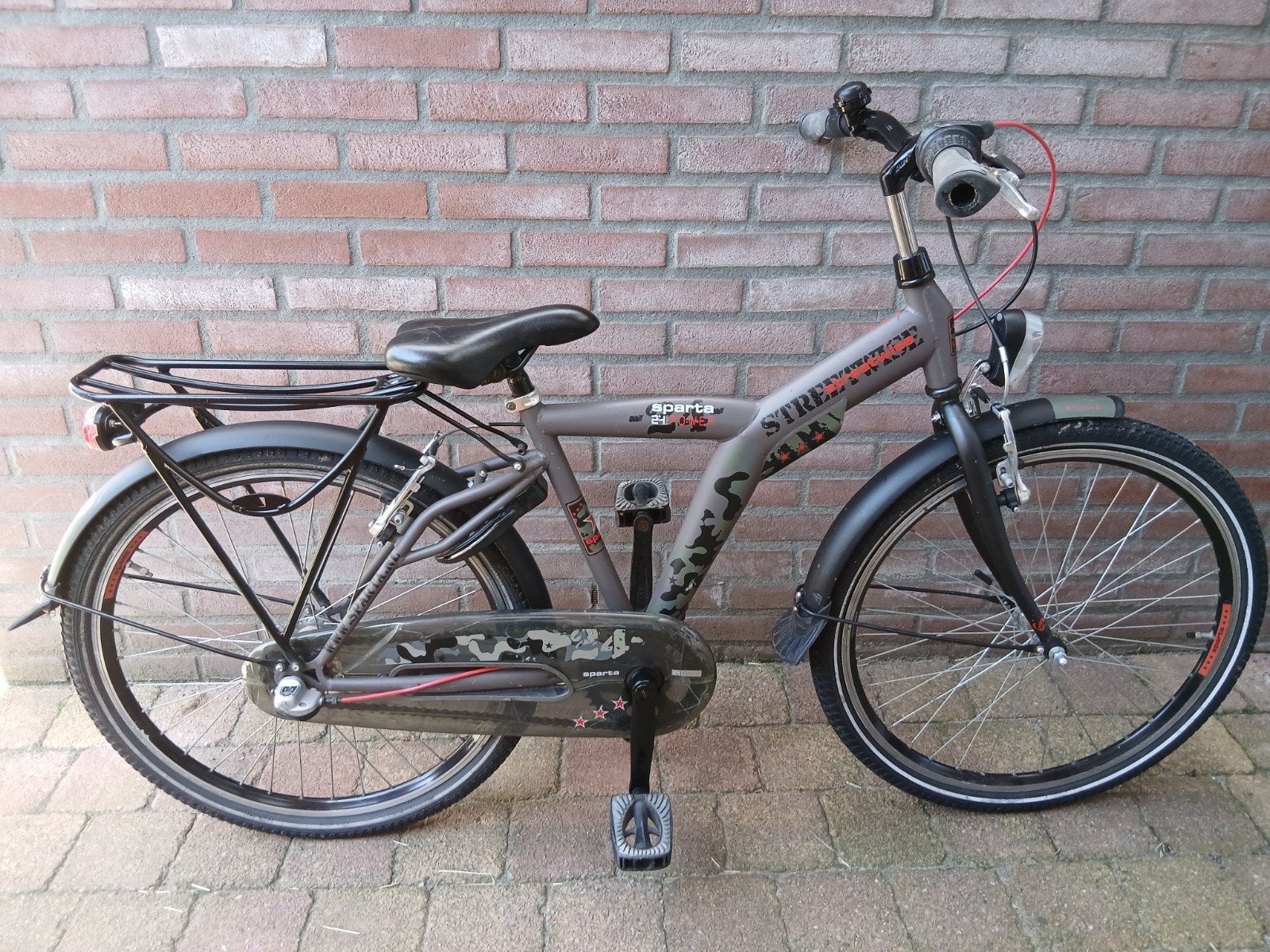 Sparta Streetwise jongensfiets 24 inch, Terugtraprem, 24 inch, Versnellingen, Zo goed als nieuw