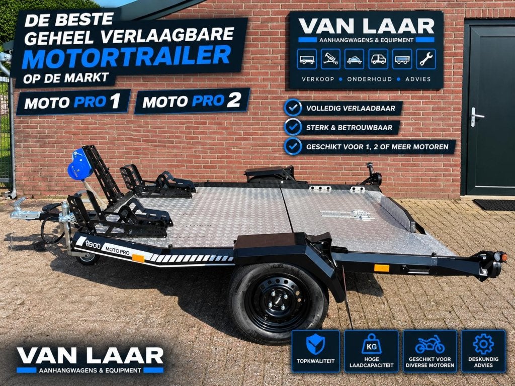 Afzinkbare Verlaagbare Opvouwbare Motortrailer 1/2 motoren, Auto diversen, Niet ingevuld, Nieuw, Niet ingevuld, Niet ingevuld