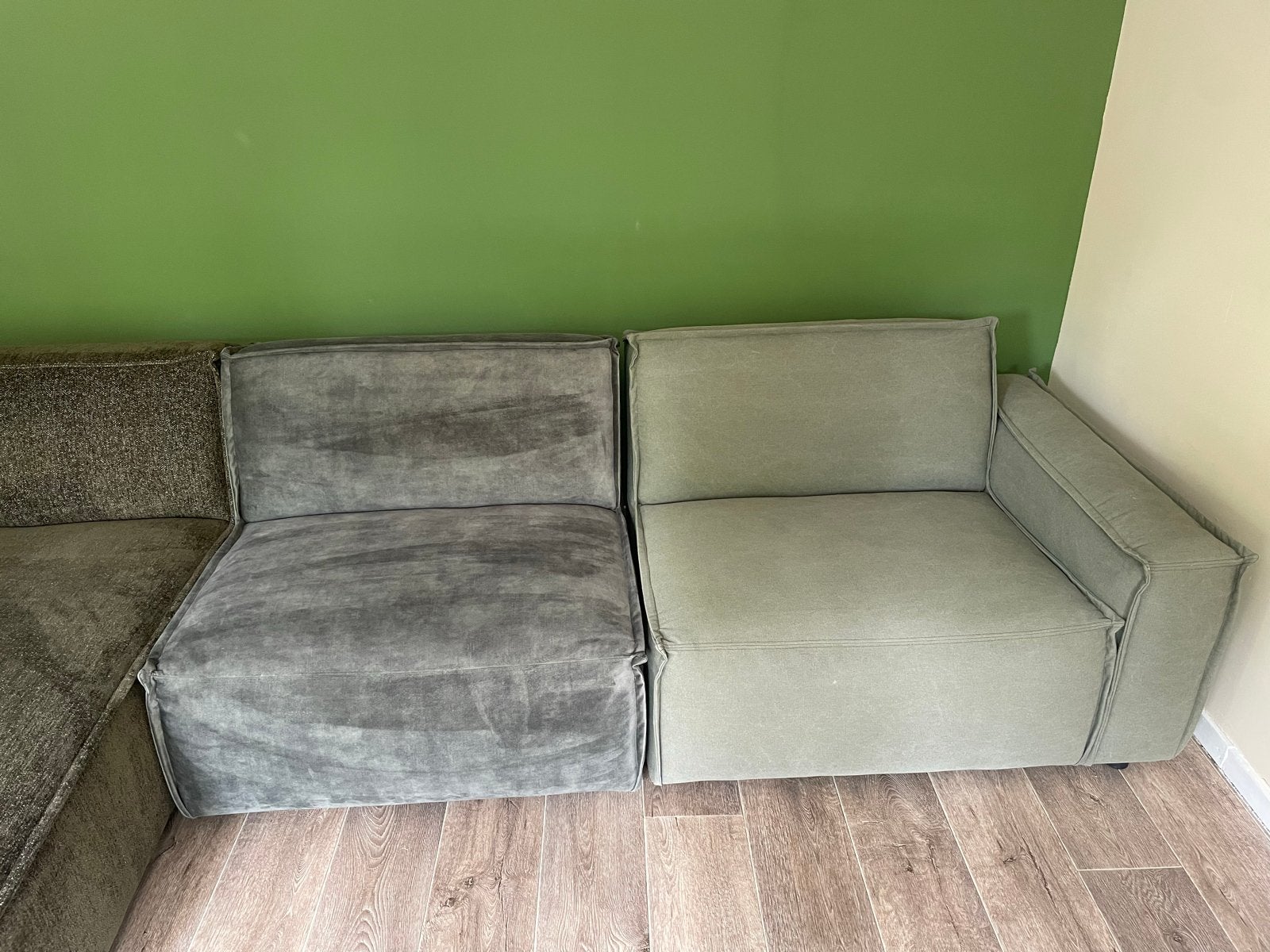Modulaire Hoekbank, Ophalen, 250 tot 300 cm, Gebruikt, 125 tot 150 cm
