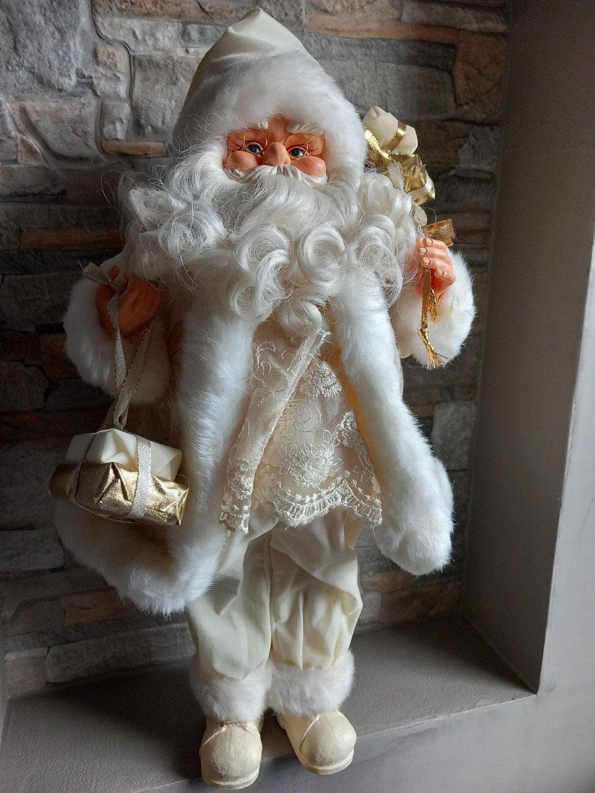 Kerstman staand, ca. 50 cm., Ophalen of Verzenden, Zo goed als nieuw