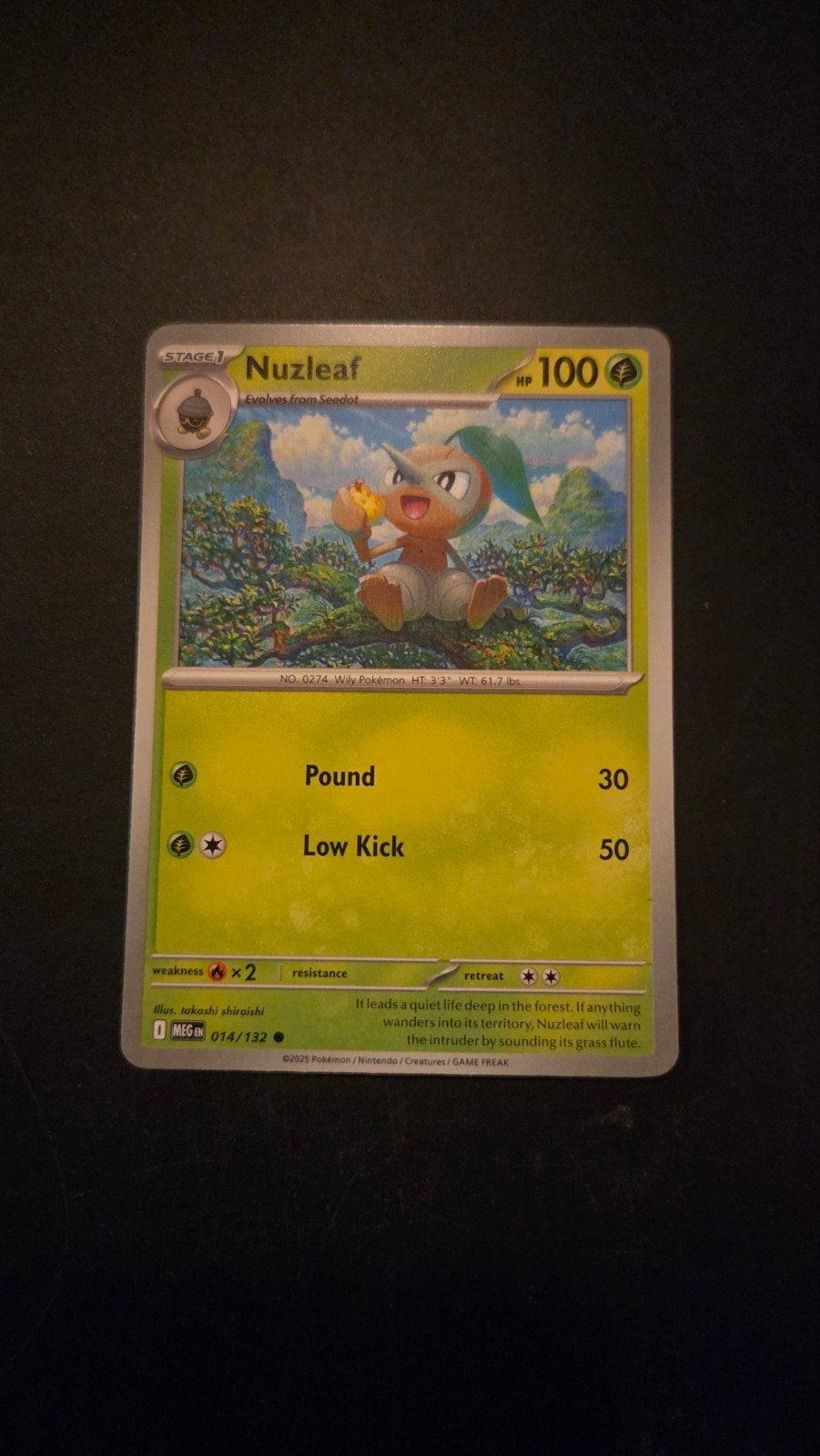 Nuzleaf 014/132 Pokémon kaart - Mega Evolution set, Verzenden, Zo goed als nieuw, Losse kaart