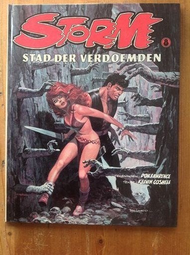 Storm - 08_HC_Stad der Verdoemden [1e druk], Boeken, Eén stripboek, Ophalen of Verzenden, Gelezen, Don Lawrence