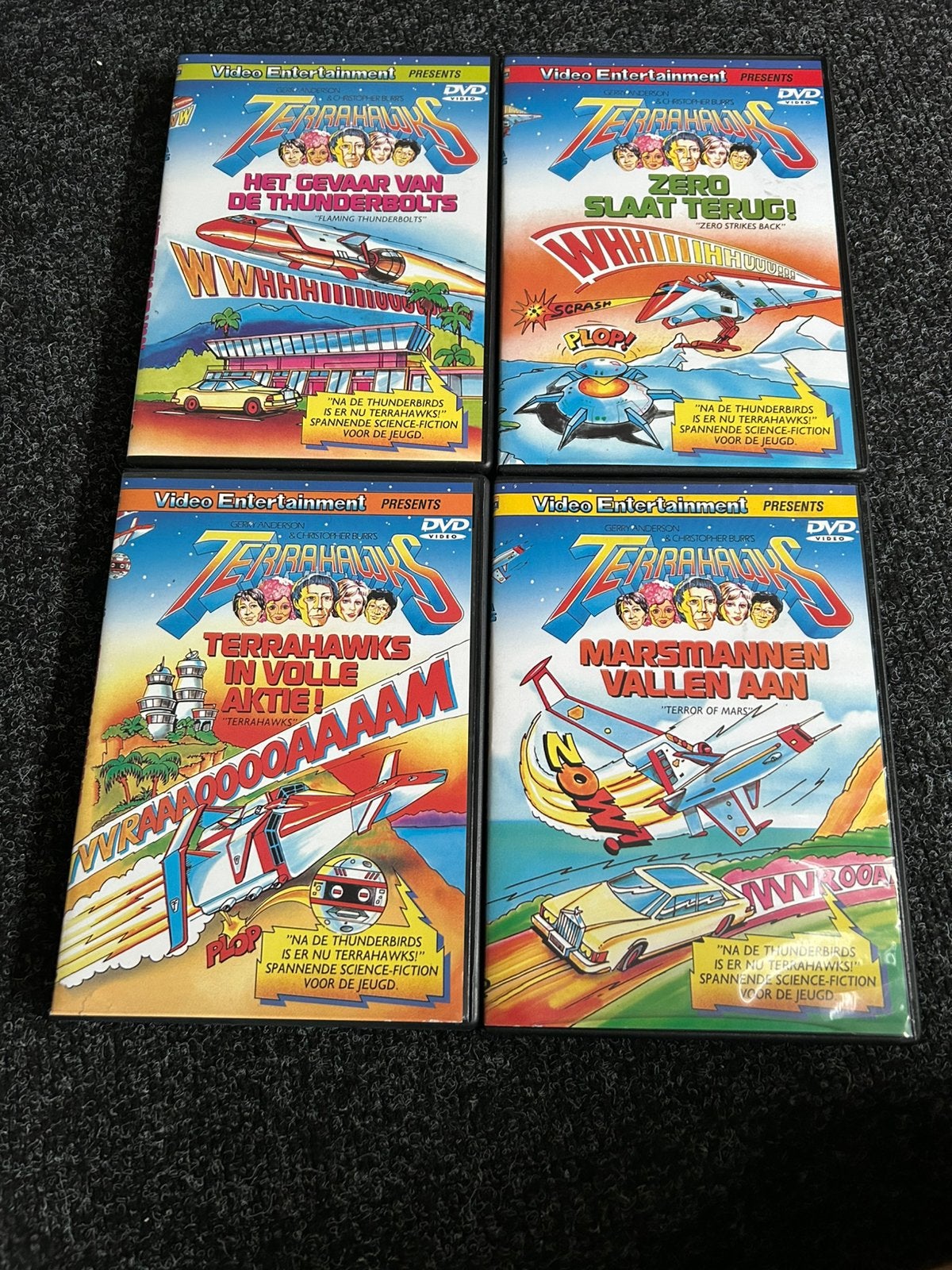 4 x dvd terrahawks sciencefiction 1983, Alle leeftijden, Ophalen of Verzenden, Gebruikt, Amerikaans