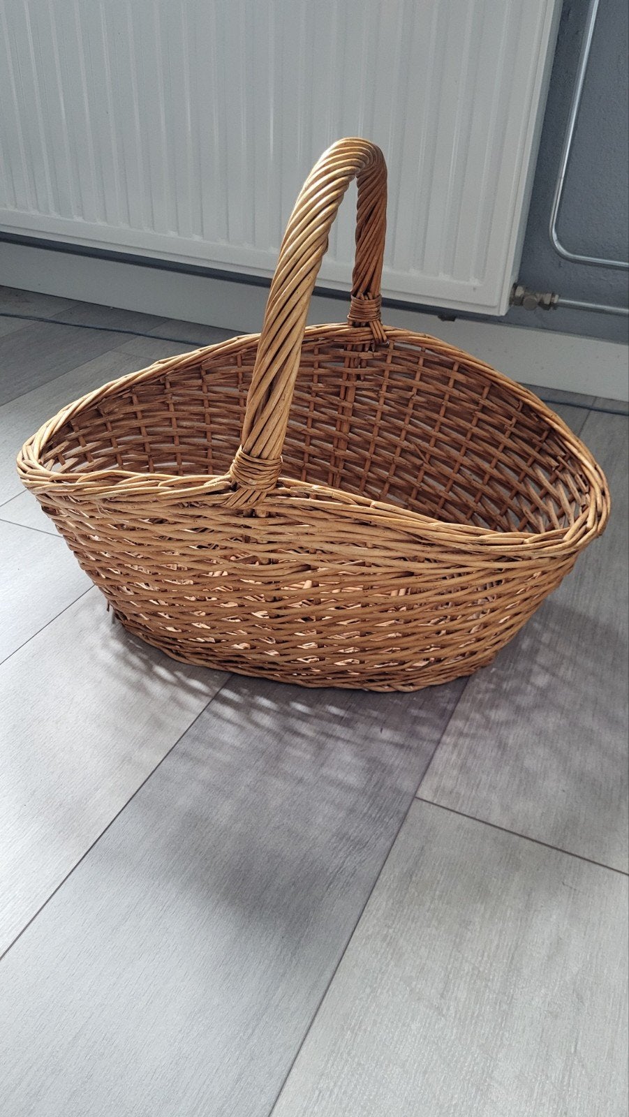 Rotan mand, Ophalen, Gebruikt, Gevlochten, Mand