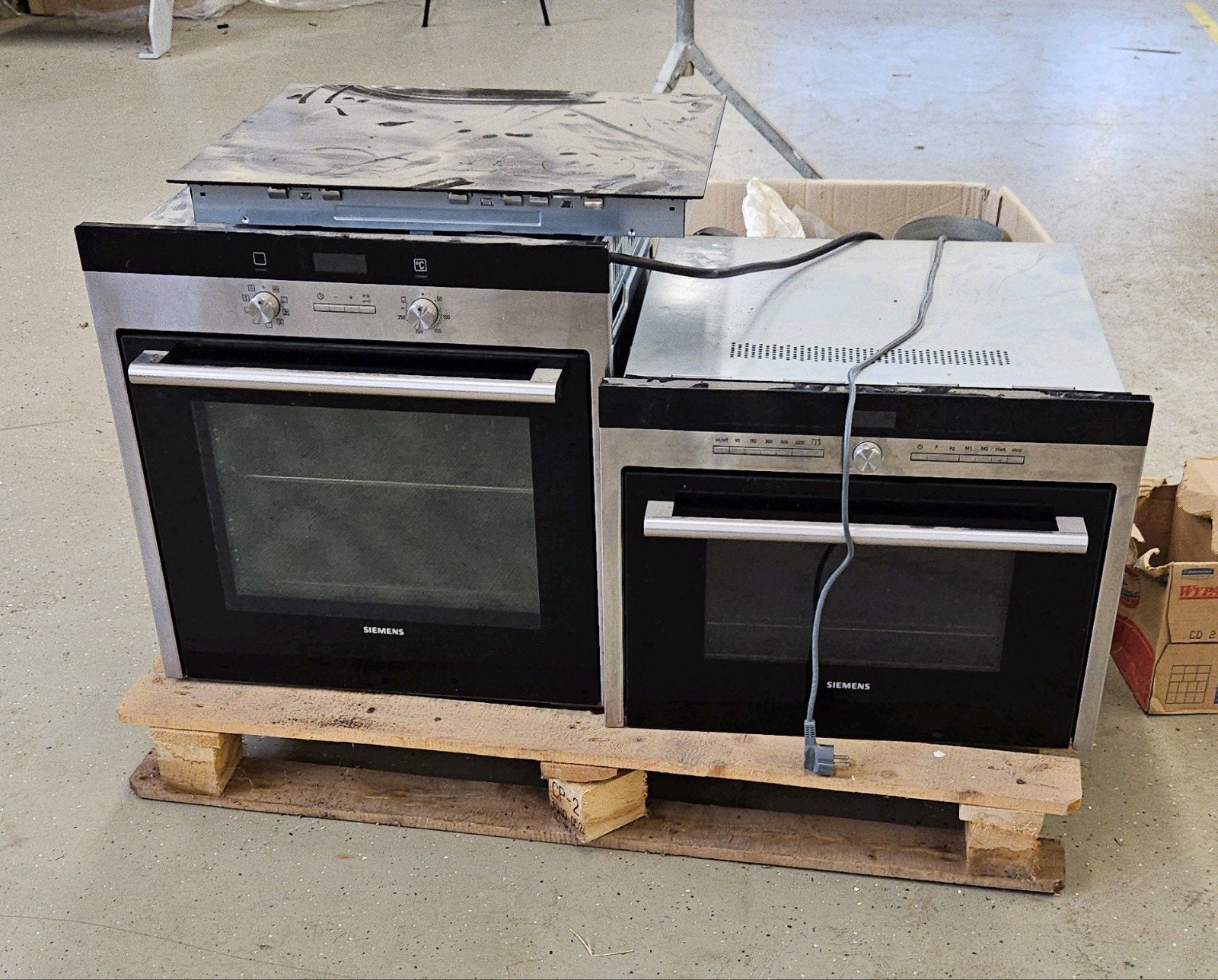 Siemens Inbouw Oven,  Magnetron & Zanussi Inductieplaat, Ophalen, Gebruikt, Inbouw, Zanussi