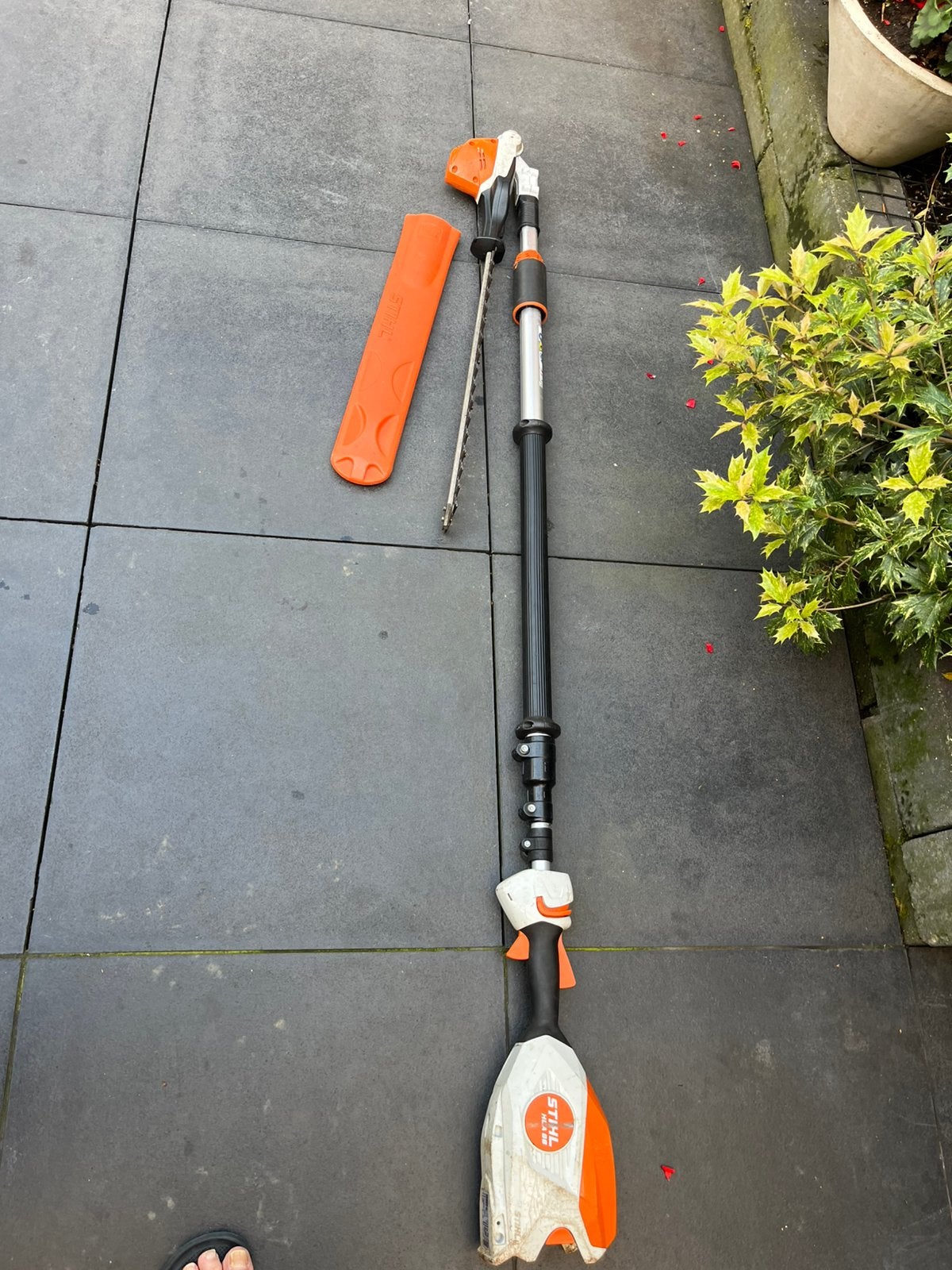 Stihl HLA 86 heggenschaar, Ophalen of Verzenden, Zo goed als nieuw, Accu