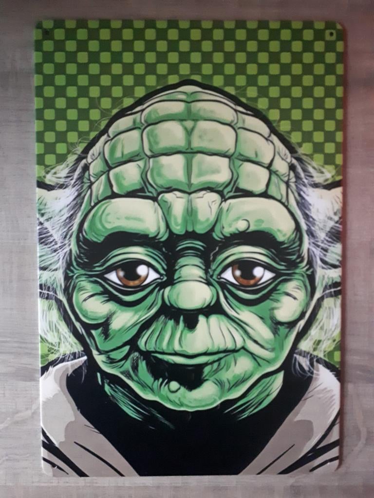 Yoda Star Wars 20x30 cm Metalen Reclamebord, Verzamelen, Ophalen of Verzenden, Nieuw, Overige typen