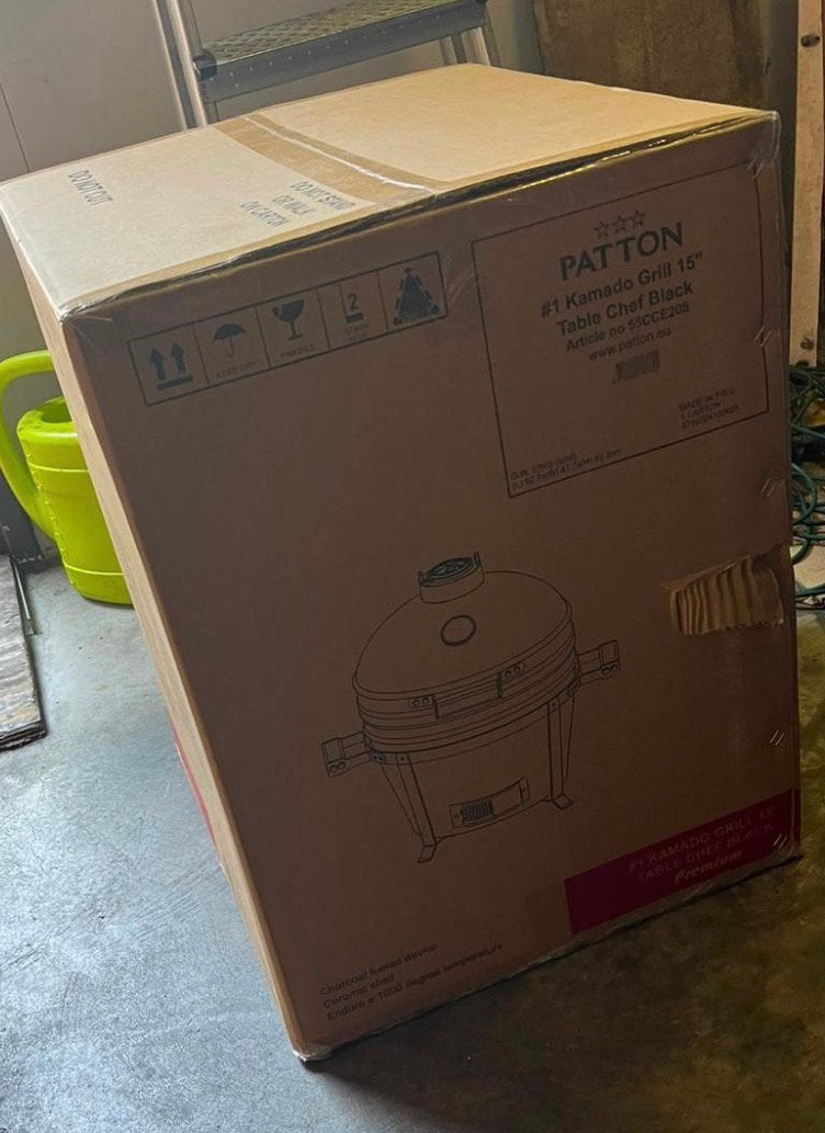 Nieuwe bbq doos nooit open geweest