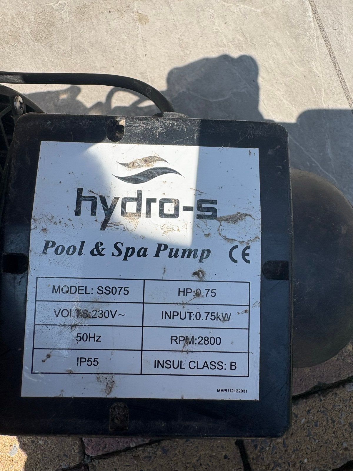 Zandfilter inclusief pomp - Hydro-S Pool & Spa Pump, Ophalen, Gebruikt, Zwembadpomp