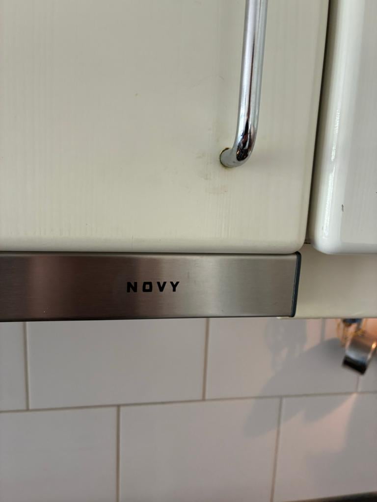 Novy Vlakschermafzuigkap - 60 cm breed, 3 jaar oud, Ophalen of Verzenden, Zo goed als nieuw, Inbouw, Vlakschermkap