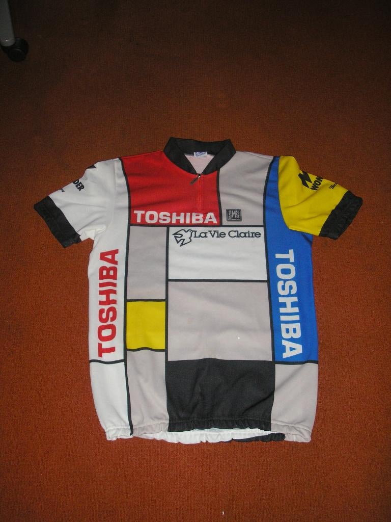 wielershirt Toshiba La Vie Claire, Ophalen of Verzenden, Zo goed als nieuw, XL, Bovenkleding