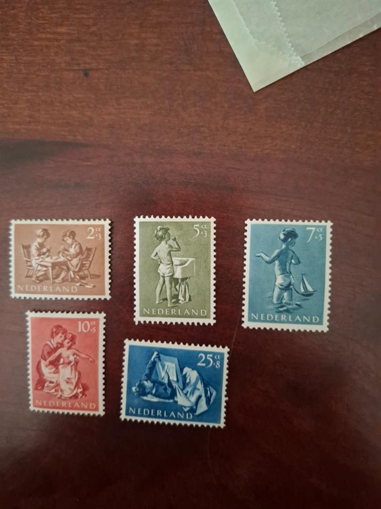 Nederlandse kinderpostzegels - Set van 5, Ophalen of Verzenden, T/m 1940, Postfris