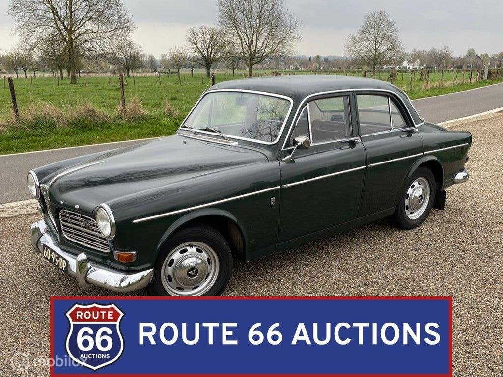 Volvo Amazone P121 | 1967 | Route 66 Auctions, Auto's, Oldtimers, Overige carrosserieën, Zwart, Bedrijf, Handgeschakeld