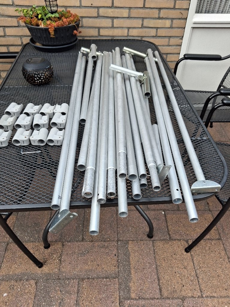 Aluminium tent buizen / 28 / 25, Caravans en Kamperen, Ophalen, Zo goed als nieuw