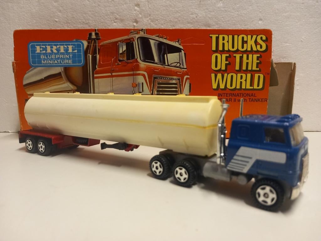 ERTL 1:50 International Transtar tanker oplegger, Ophalen of Verzenden, Zo goed als nieuw, Bus of Vrachtwagen, Overige merken
