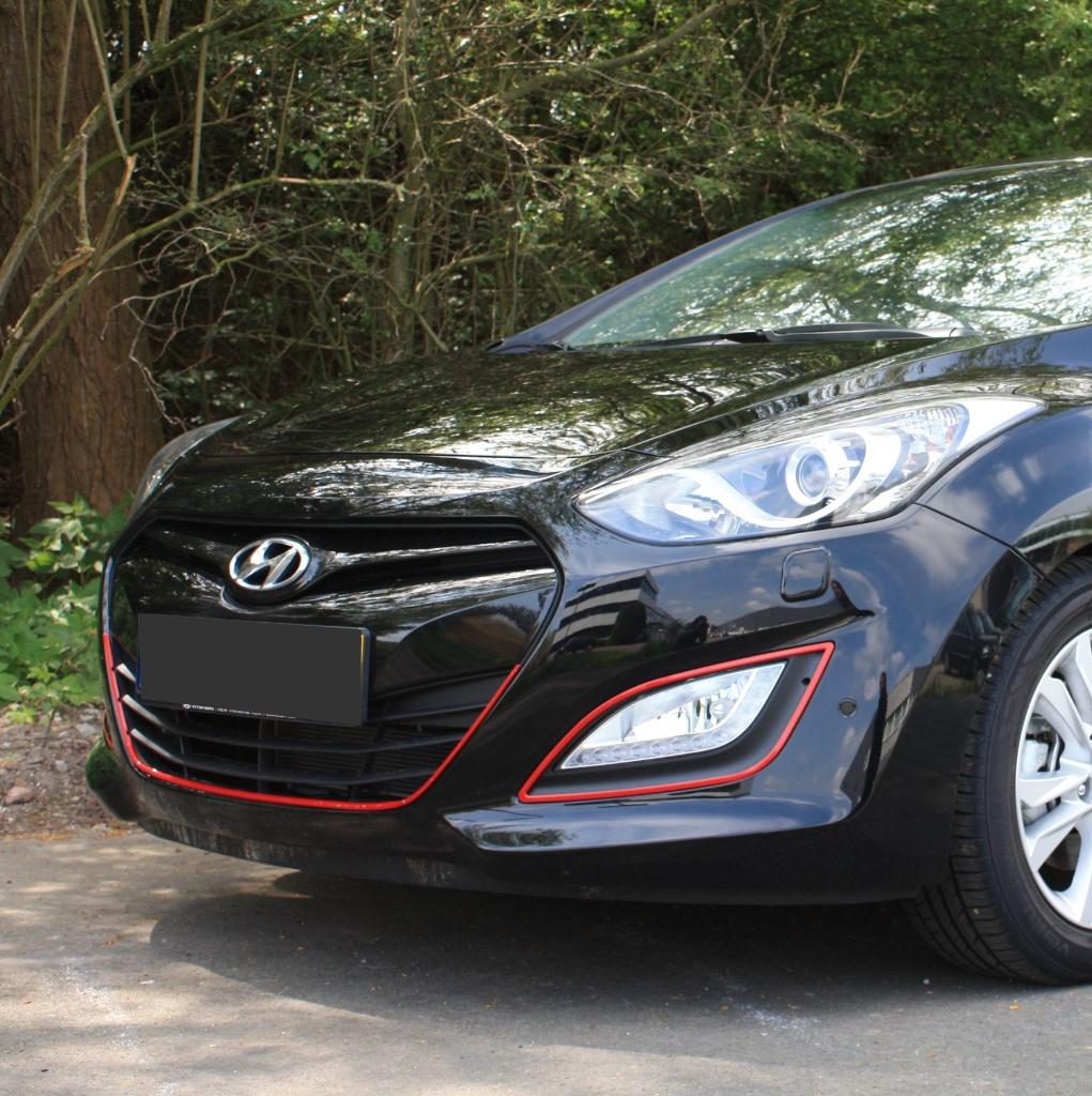 Mistlamp omlijsting RVS rood Hyundai i30 vanaf 2012-, Ophalen of Verzenden, Nieuw
