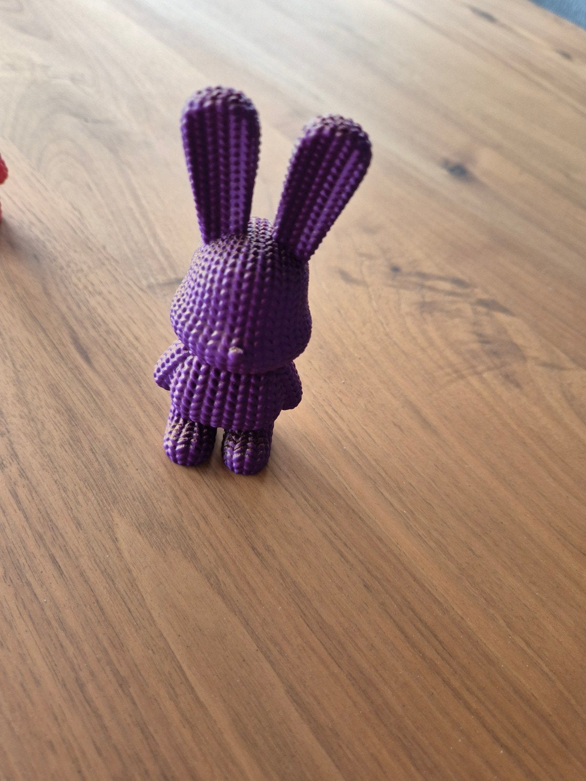 Paars 3D-geprint konijn met goudkleurige accenten, Ophalen of Verzenden, Nieuw