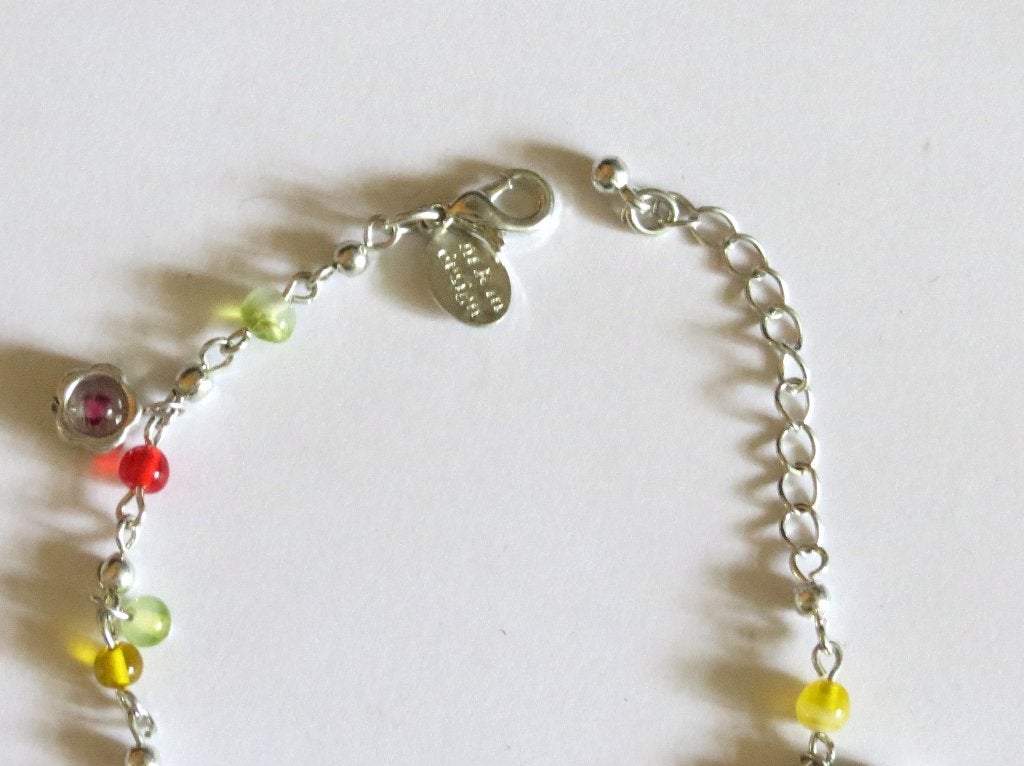 Zilverkleurig Armbandje met kralen en bloem bedels, Marktplaats@koningsieraden.nl, Overige materialen, Verzenden, Nieuw