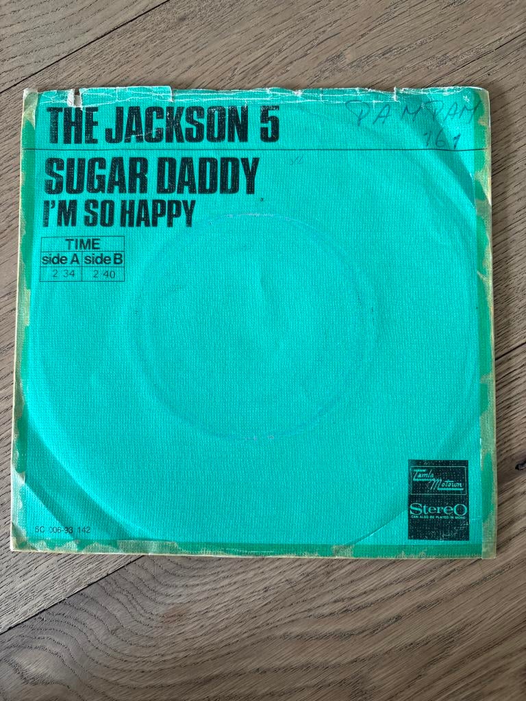 The Jackson 5 - Sugar Daddy / I'm So Happy (Single), Ophalen of Verzenden, Gebruikt, Pop