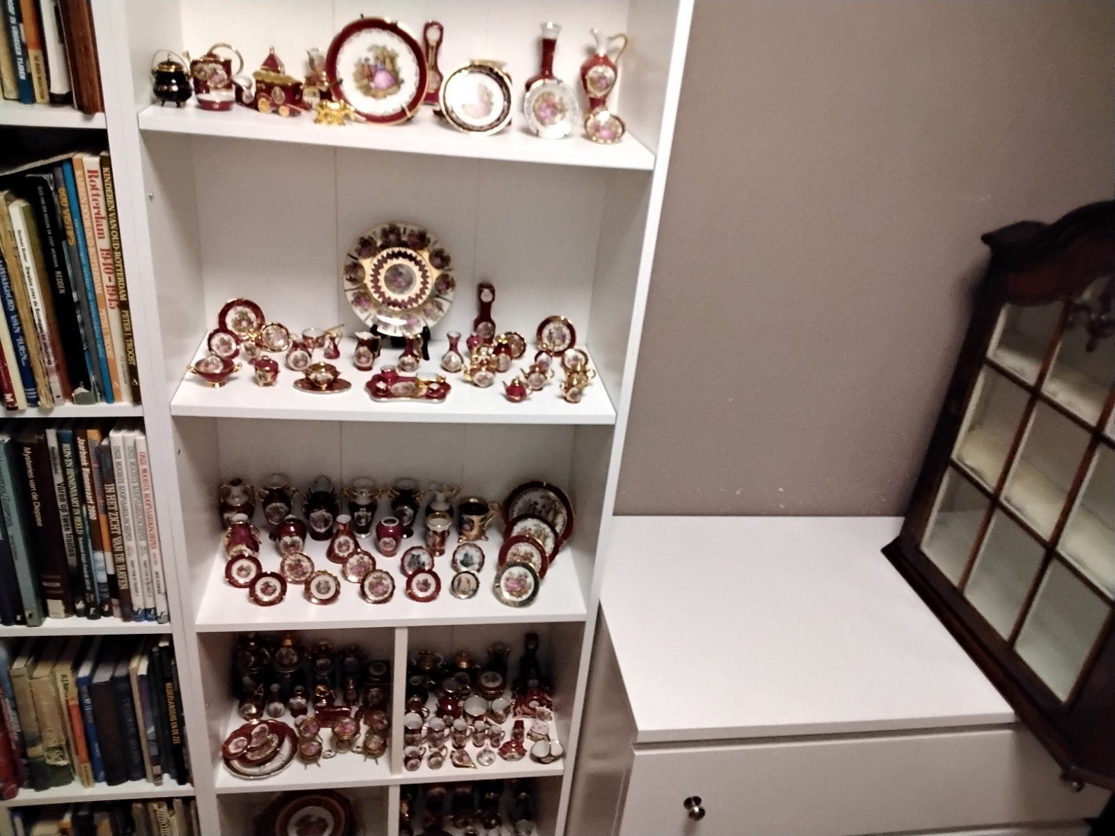 Grote collectie France limoges porselein, handgeschilderd, Ophalen