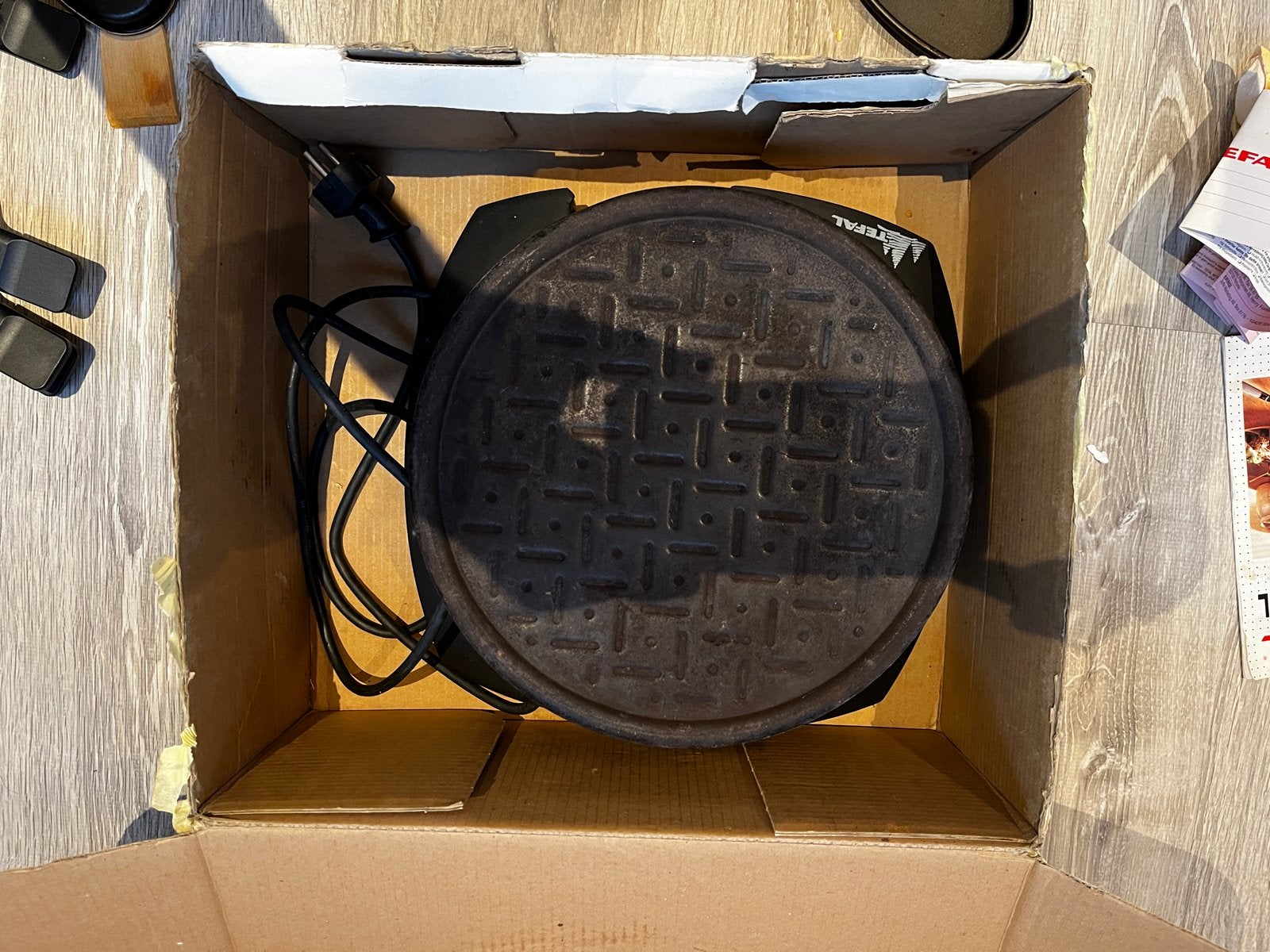 Tefal Gourmetstel / Raclette-grill voor 6 personen, Witgoed en Apparatuur, Gourmetstellen, Ophalen of Verzenden, Gebruikt, 4 t/m 7 personen