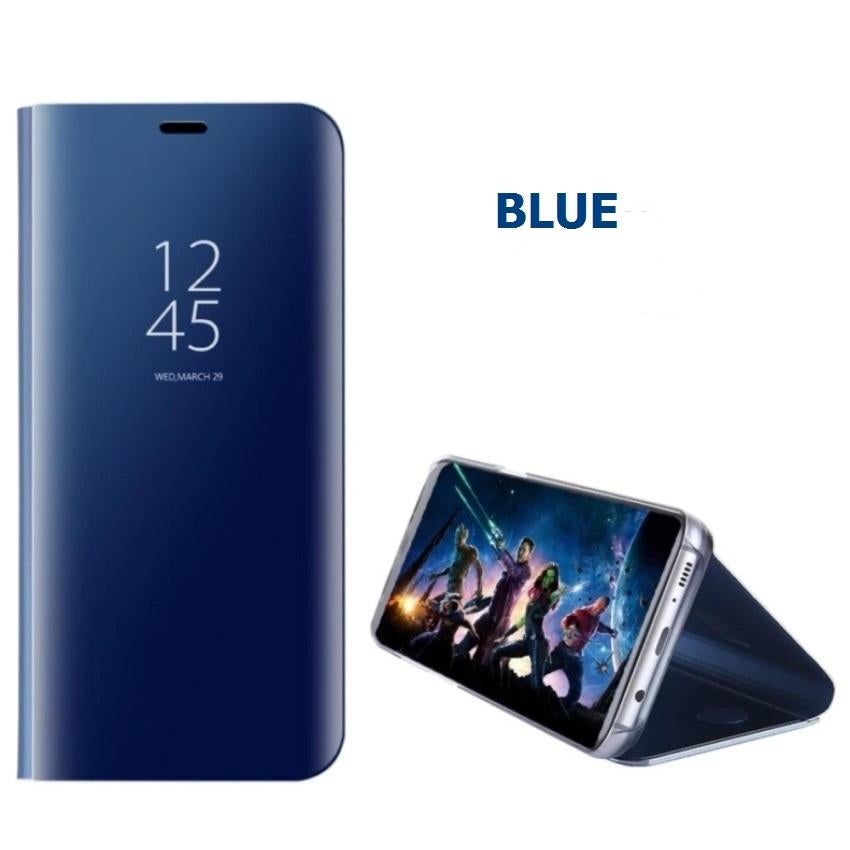 Clear View Stand Cover Set voor de Galaxy S7 _ Blauw, Verzenden, Nieuw, Hoesje of Tasje