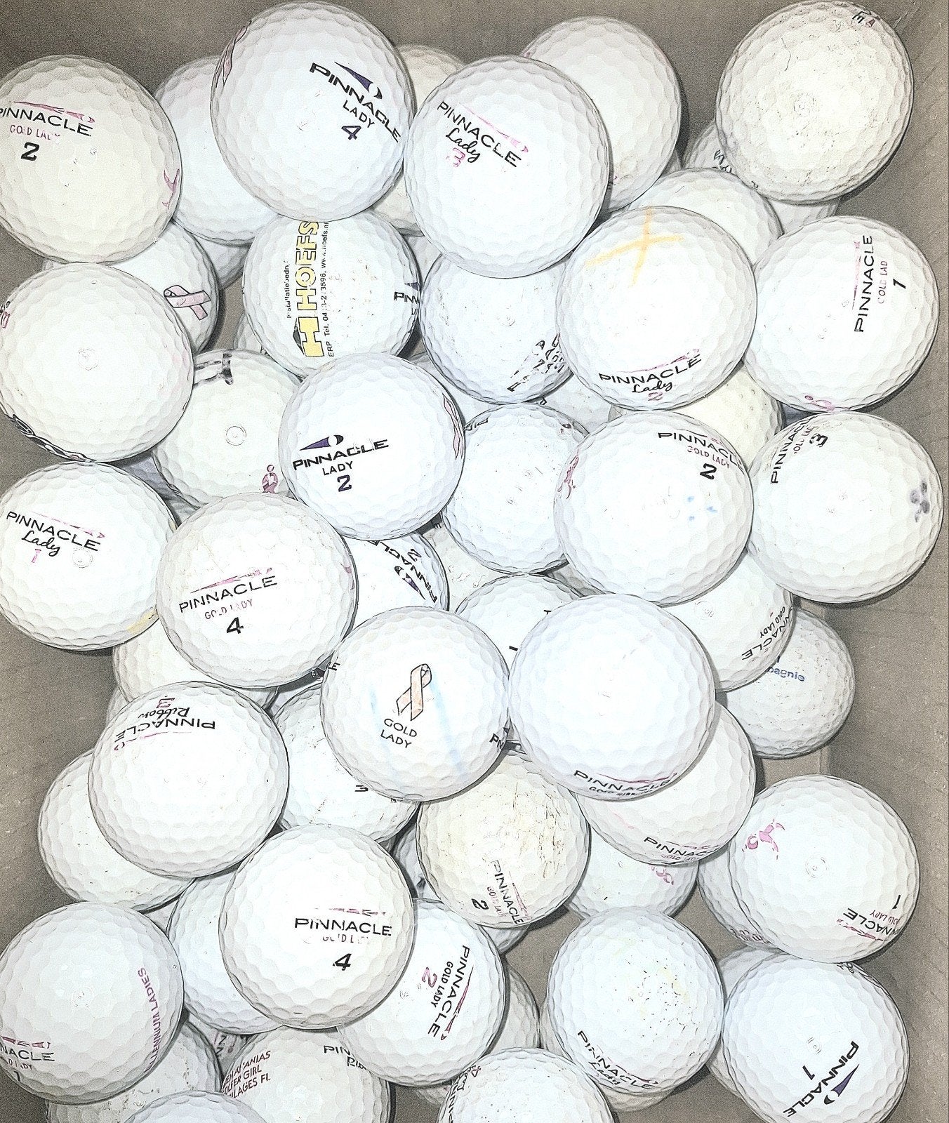 50 Pinnacle Gold Lady golfballen, Ophalen of Verzenden, Bal(len)