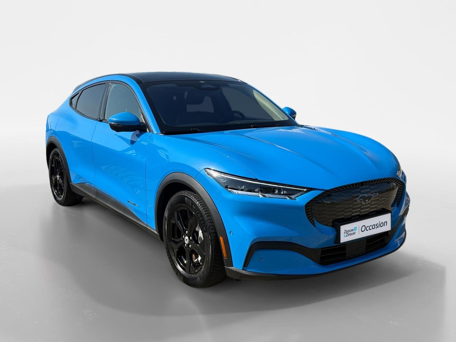 Ford Mustang Mach-E RWD 75 kWh |Technology Pack|Panoramadak|, Auto's, 12 maanden, Achterwielaandrijving, Gebruikt, Blauw