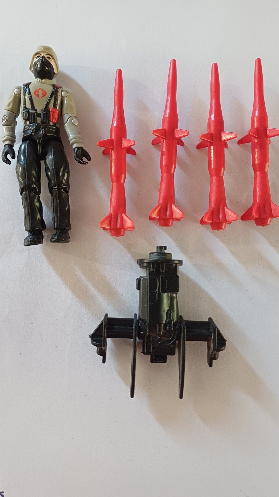 G.I. Joe Cobra Stinger Driver Actiefiguur 1984 met Raketten, Ophalen of Verzenden, Gebruikt