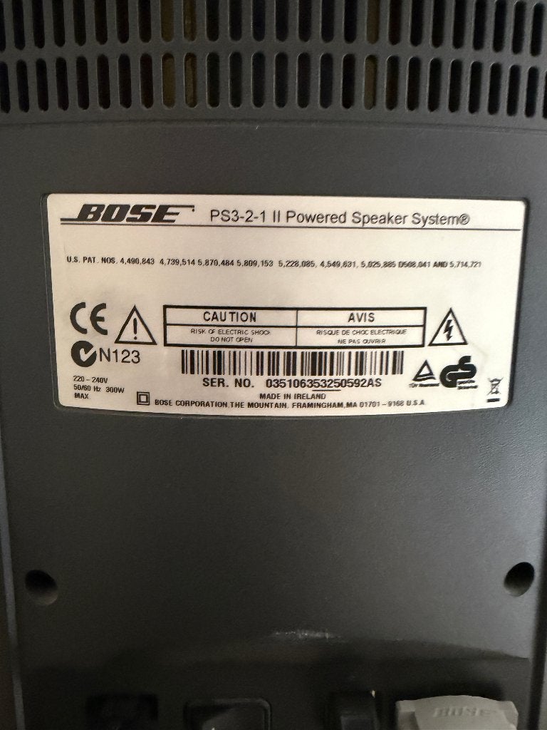 Compleet Bose PS 3-2-1 Powered Speaker Systeem surround