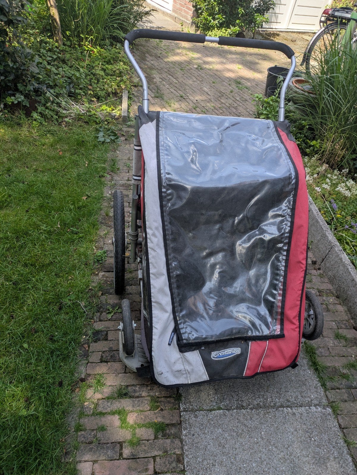 Chariot Cougar 2 Kinderkar - Gebruikt, Ophalen, Gebruikt, Opvouwbaar, Thule Chariot